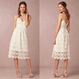BHLDN Saylor Reese Midi Length Lace Dress